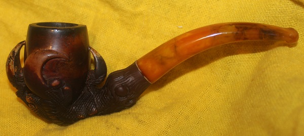 Meerschaum Eagle Claw antique pipe
