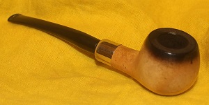 Manxman Amber Meerschaum pipe